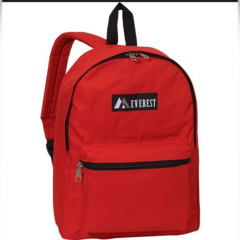 Everest Unisex Basic 15" Backpack Red